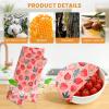 LUCKYPADS Beeswax Wraps for Food, 10-Pack Reusable Bees wax Wraps with 4 Sizes (5 Small+3 Medium+1 Large+1 X-Large) 100% Natural, Plastic Free, Biodegradable & Compostable, Eco Friendly Food Wrap view 3