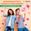 15-in-1 Magnesium Citrate Fiber Gummies with Probiotic Prebiotic for Digestion, GLP-1 Fiber Supplement with Magnesium Citrate 300mg, Apple Cider Vinegar 500mg, Acacia, B6, B12, 60 Orange Vegan Gummies view 2