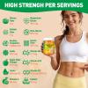 15-in-1 Magnesium Citrate Fiber Gummies with Probiotic Prebiotic for Digestion, GLP-1 Fiber Supplement with Magnesium Citrate 300mg, Apple Cider Vinegar 500mg, Acacia, B6, B12, 60 Orange Vegan Gummies view 3