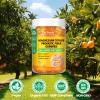 15-in-1 Magnesium Citrate Fiber Gummies with Probiotic Prebiotic for Digestion, GLP-1 Fiber Supplement with Magnesium Citrate 300mg, Apple Cider Vinegar 500mg, Acacia, B6, B12, 60 Orange Vegan Gummies view 4