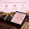Crystal Ankh Cross Decor 10cm/3.94in, Polished Stone Egyptian Symbol Figurine for Home Altar Shelf Desk, Clear Quartz Strawberry Quartz Rose Quartz Amethyst Gift(Rose Quartz) view 4