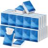 Outus 50 Pack Classic Blue Wave Pocket Tissues Travel Size 3 Ply Small Mini Facial Tissues Individual 400 Sheets Party Favor Gift for Travel Home Office Supplies view 1