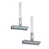 2pcs Window Squeegee 3-in-1 Plastic Glass Cleaning Tool view 1