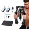 Arm Trainer, 3-in-1 Hydraulic Chest Workout Equipment with Ab Roller Wheel, Adjustable 22-440lbs Arm Trainer for Men & Women, Home Gym for Full Body Training view 1