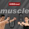 Arm Trainer, 3-in-1 Hydraulic Chest Workout Equipment with Ab Roller Wheel, Adjustable 22-440lbs Arm Trainer for Men & Women, Home Gym for Full Body Training view 3