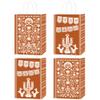 MOIZYNG 16PCS Cielito Lindo Party Favor Bags, Mexican Papel Picado Paper Treat Candy Goodie Gift Bags with Handles for Cinco de Mayo Fiesta Birthday Baby Shower Party Decorations view 1
