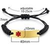 2 Pack Peralized Medical ID Alert Bracelets Set for Women Men,Customized Stainless Steel Engraved Cuff Bangle & Adjustable ID Bracelet,Engraving Medic Emergency Jewelry with Med Card view 2