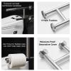 Bathroom Grab Bars - Safety Handrail for Toilet and Bathtubs, Double Pole Support for Seniors and Elderly, Assists in Standing Up view 3