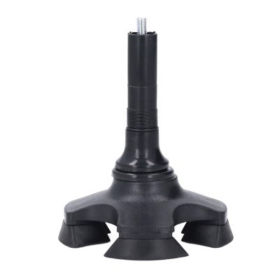 Dioche Walking Cane Tip Foursupport ABS Aluminum Alloy Shockproof Selfstanding Cane Base Accessories, Suitable for Users with Various Gait Styles.