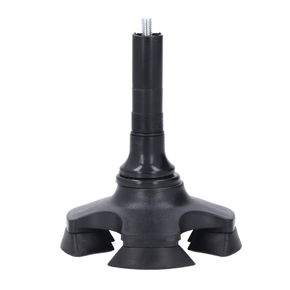Dioche Walking Cane Tip Foursupport ABS Aluminum Alloy Shockproof Selfstanding Cane Base Accessories, Suitable for Users with Various Gait Styles.