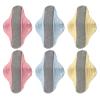 6pcs Reusable Graphene Absorbent Pads for Women, Washable Cotton Cloth incontinence1 Pad, Breathable Period Pad for Day and Night Use, Napkins, Elderly Care view 1