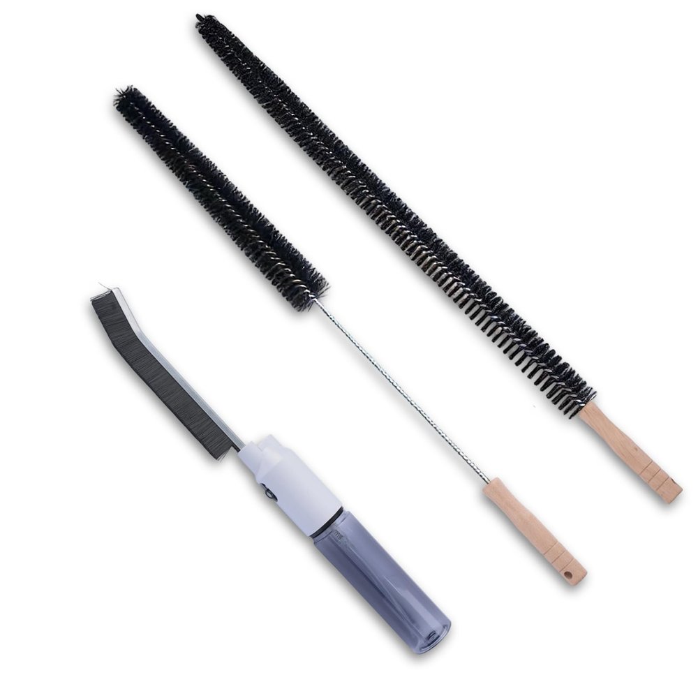 INCREWAY 1Set Pipe Cleaning Brush, Flexible Brush Cleaner, Crevice Cleaner Brush Tool for Dryer Vent Refrigerator Coil HVAC Washing Machine Kitchen Sink Bathroom Drain Lint Removal