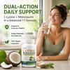 Monolaurin and Lysine Supplement, L-Lysine & Monolaurin 600mg 1:1 Ratio Capsules, Immune Support & Gut Balance Formula, Dual-Action Plant-Based Daily Support for Resilience, 100 Vegan Capsules(1PCS) view 2