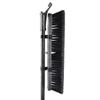 18" High Power Multi-Surface Push Broom with Steel Handle for Garage Patio Concrete and Outdoor Floor Cleaning view 2