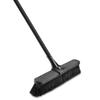 18" High Power Multi-Surface Push Broom with Steel Handle for Garage Patio Concrete and Outdoor Floor Cleaning view 3
