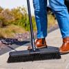 18" High Power Multi-Surface Push Broom with Steel Handle for Garage Patio Concrete and Outdoor Floor Cleaning view 4