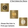 100PCS 3.2*3.2 Customized Heat Sealed Mylar Pouch,Square Stand Up Packaging Bag,Single Color Print for Logo/Text/QR Code (Rose Gold, 8 * 8CM/3.2"*3.2"-100PCS-One Color Print) view 2