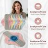 2026 Upgraded Graphene Reusable Incontinence Pads for Women, Ultra Thin Velour Pads Incontinence, Absorbent Feel Dry, Comfortable, Reusable Leak-Proof Washable Incontinence Pads (12pc) view 3