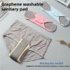2026 Upgraded Graphene Reusable Incontinence Pads for Women, Ultra Thin Velour Pads Incontinence, Absorbent Feel Dry, Comfortable, Reusable Leak-Proof Washable Incontinence Pads (12pc) view 4