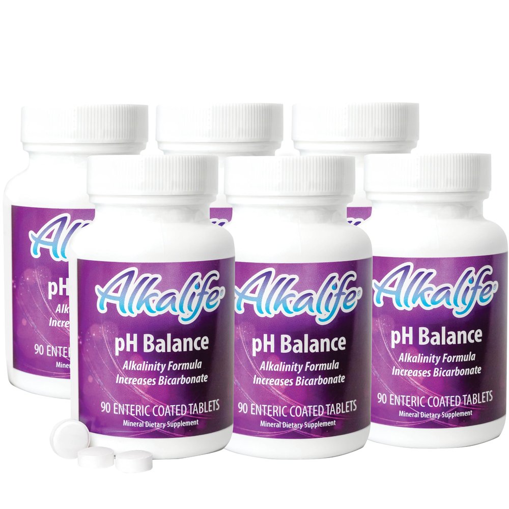 Alkalife pH Balance Tablets, 6-Pack, Enteric-Coated, Immune Support
