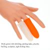 MUCKLILY 200pcs Non-Slip Thickened Latex Finger Sleeves Protective Covers for Counting Money and Agricultural Labor, Sturdy Fingertip Guards in Orange and White view 3