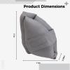 Chewtoyo Foot Pillows for Pressure Sore & Foot Drop Prevention, L-Size Heel Protectors for Bedridden, Pair Cotton Soft Boots with Adjustable Straps (6.5-7)+ / (37)+ view 4