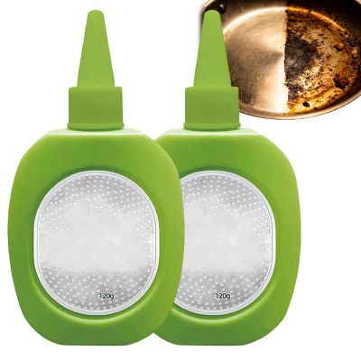 Olephique Pot Bottom Stain & Grime Remover,Pot Cleaner For Bottom Of Pans,Burnt Stains Remover,Stainless Steel Pan Cleaner (2PC)