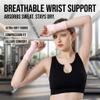 APXXAIBO Fingerless Wrist Support, Nylon-Spandex Blend, Lightweight & Breathable, Unisex Wrist Brace for Office, Gym & Yoga (Fingered Bracer - Pink,One Size (Double)) view 4