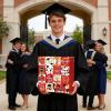 2026 Graduation Advent Box | 2026 Self-Assembly 16-Day Countdown - Fillable Graduation Season Paper Box - for College High School Party Ceremony Event Celebration view 2