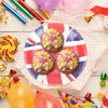 RUNROTOO Union Jack Paper Plates 32pcs (7" 9") Disposable Party Paper Food Plates for British Flag Themed Events and Celebrations view 4