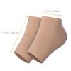 DRESSOOS 2 Pairs Silicone Toeless Heel Socks for Dry Cracked Feet Reusable Breathable Foot Sleeves Elastic Support for Men and Women view 2