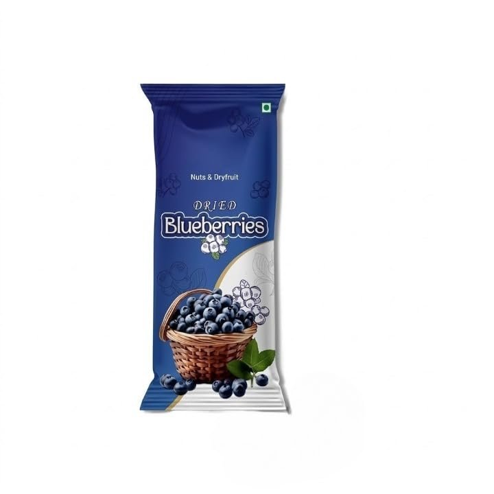 Dried Blueberries 100g, Unsweetened, High Antioxidant and Natural Fruit Snacks | Premium Organic Superfood Blueberry