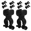 10pcs Universal Cane Holder and Handlebar Light Mount for Wheelchair Walker Mobility Scooter Accessories, 360 Rotating Flashlight Clip Compatible with Electric Wheelchair view 1