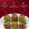 Sharis Berries Dubai Chocolate Covered Strawberries | Gourmet Belgian Chocolate Covered Strawberry Gift Box for Birthdays, Anniversaries, Mother's Day, Mother's Day, Celebrations (Half Dozen, 6 Berries) view 3