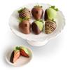 Sharis Berries Matcha and Coffee Dipped Chocolate Strawberries | Gourmet Chocolate Strawberry Gift Box for All Occasions | Unique Thoughtful Gift for Mother's Day (Half Dozen, 6 Berries) view 1