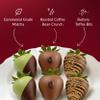 Sharis Berries Matcha and Coffee Dipped Chocolate Strawberries | Gourmet Chocolate Strawberry Gift Box for All Occasions | Unique Thoughtful Gift for Mother's Day (Half Dozen, 6 Berries) view 3