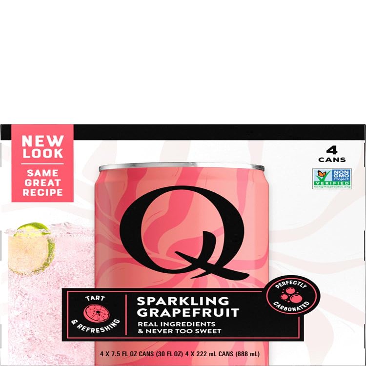 Q Tonic Grapefruit Soda 4 Pack 30 fl oz (Pack of 6)