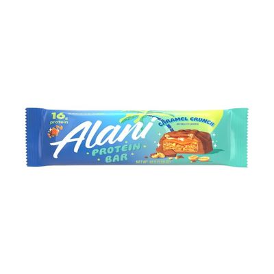 Alani Protein Bar - 15g of protein and low sugar - Your Snacks for Post-workout Energy boost - Gluten free (Pack of 6, Caramel Crunch)