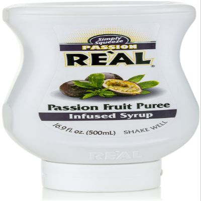 Real Infused Exotic Passion Fruit Syrup 16.9 fl oz (Pack of 6)