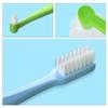 Angoily Double-Headed Interdental Toothbrush 4pcs with Tapered Compact Heads for Orthodontic Braces Cleaning, Portable Daily Oral Care Brushes in Blue, White, Pink, and Green view 4