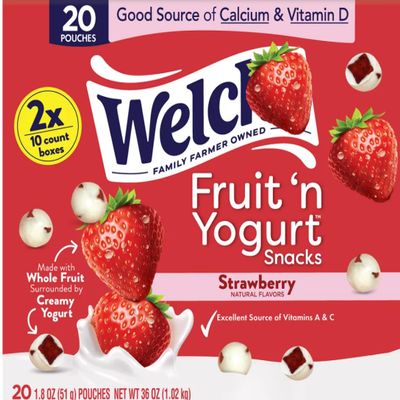 Fruit 'n Yogurt, Fruits Snacks, Strawberry, 1.8 oz, 20 ct