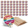 Land O'Lakes Mini Moos Liquid Coffee Creamer Singles (100 Count), Half and Half Creamers, 0.30 fl oz Single Cups, And Includes 100 Individually Wrapped Coffee Stirrers view 1