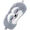 ibasenice Gray Monkey Sleeping Mask Plush Travel Sleep Eye Mask Cute Light Blocking for Nap and Night Use view 1