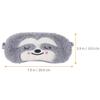 ibasenice Gray Monkey Sleeping Mask Plush Travel Sleep Eye Mask Cute Light Blocking for Nap and Night Use view 2