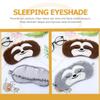 ibasenice Gray Monkey Sleeping Mask Plush Travel Sleep Eye Mask Cute Light Blocking for Nap and Night Use view 4