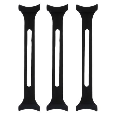 TOPPERFUN Flexible Mask Strap Extender 3pcs Set Short Dark Mask Extension Buckle Ear Pressure for Adults