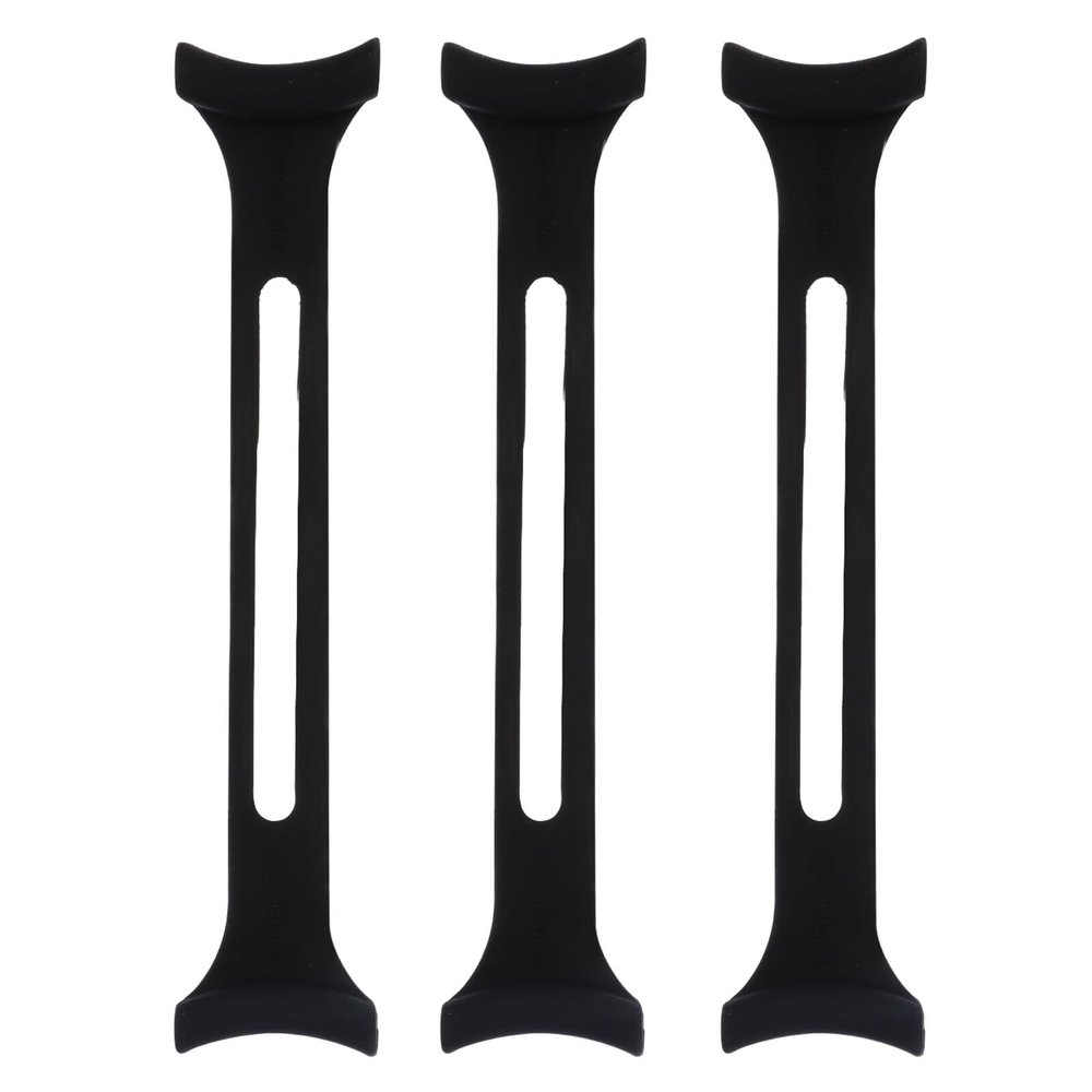 TOPPERFUN Flexible Mask Strap Extender 3pcs Set Short Dark Mask Extension Buckle Ear Pressure for Adults
