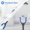 59 INCH Extra Long Grabber Reacher ToolTrash Picker Pick Up Stick with Strong Grip Magnetic360Rotating Anti-Slip Jaw 4" Wide Claw Opening,Hand Grabber (BlueSilver, 59 Inch) view 2