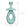 WRITWAA Silicone 3D Triple-Sided Toothbrush for, Soft Training Oral Brush in Light Blue, Gentle Cleaning for Teeth and Tongue Care view 2