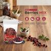 Berries mix without sugar - Mix of Dried Cranberry, Blueberry, Goji berry & Strawberry Dry fruits - Antioxidant rich Unsweetened berry (150 Gm) view 2